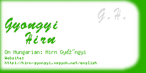 gyongyi hirn business card